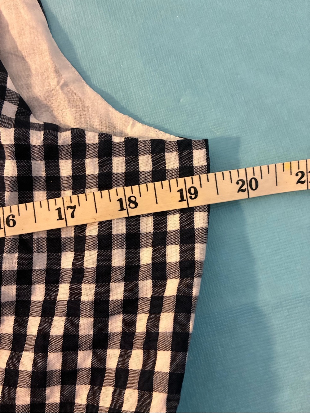 J.CREW Size 10 Womens GINGHAM NAVY Sleeveless Lined Pockets Dress Checkered - Picture 7 of 9
